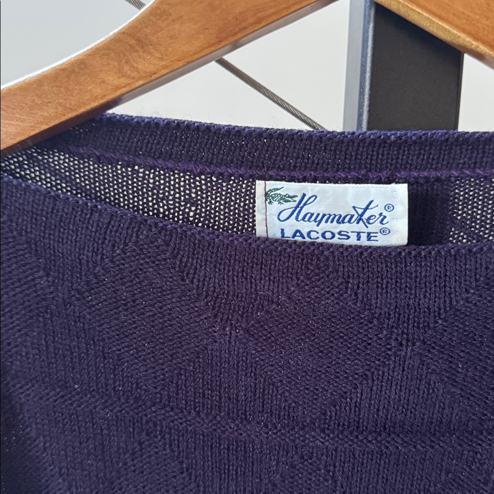 Vintage 70's Haymaker Lacoste Boat Neck Sweater - Picture 2 of 7